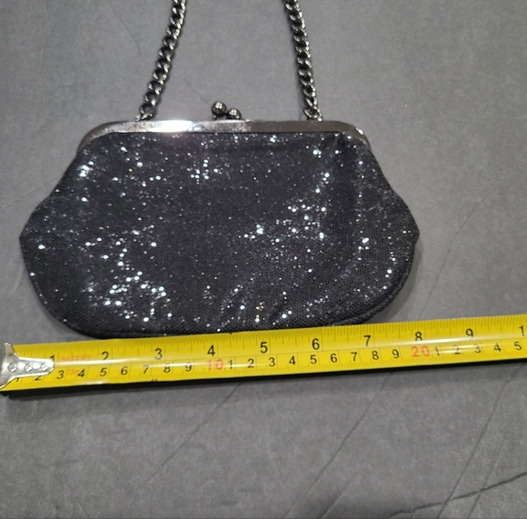 Elegant Black Evening Sparkle Bag - Picture 3 of 5